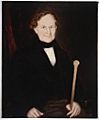Andrew Hamilton Hume oil portrait by Joseph Backler a928568h