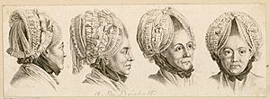 Anna Barbara Reinhart, Schweizer Mathematikerin (1730-1796), vier Ansichten