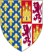 Arms of Louis of Spain, Grandson of Ferdinand of La Cerda, Infante of Castile.svg