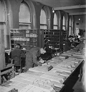 Army Post Office in the Midlands, England, 1944 D20387