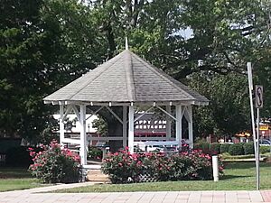 Bandstand in front of Cumming GA Couthouse