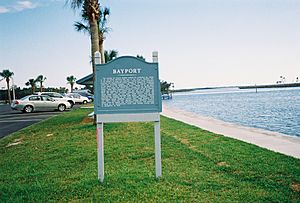 Historic plaque in Bayport