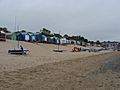 Beach Huts on Abersoch Beach