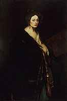 Brooklyn Museum - Woman in Manteau - Robert Henri - overall