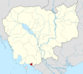 Cambodia Kep locator map