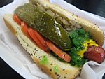 Chicago-style hot dog