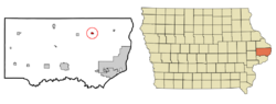 Location of Goose Lake, Iowa