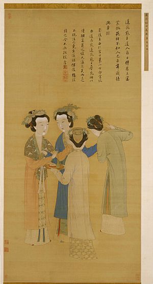 Court Ladies of the Former Shu by Tang Yin