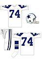 Cowboys white uniform 1960