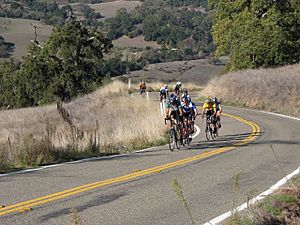 Cyclists Above Grant Ranch