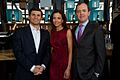 David Faber, Dina Habib Powell and Richard Powell at FT Spring Party