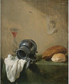 David Teniers the Younger - Still-life with overturned jug