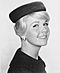Actress Doris Day wearing a pillbox hat in 1960
