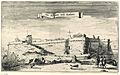 De schans bij Jutphaas, verwoest door de Fransen in 1672 De Schans aen Iutfaes (titel op object) Reeks van dertien afbeeldingen van de dorpen en kastelen in de provincie Utrecht door de Fransen in 1672 verwoest (seriet, RP-P-OB-77.096