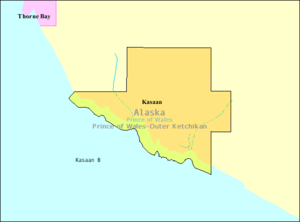 Detailed map of Kasaan