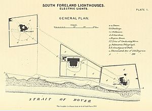 ELLIOT(1875) p075 - Plate I. South Foreland, general plan of light-houses