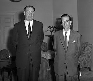 Ex-King Peter of Yugoslavia & Mayor, 13 Oct 1960