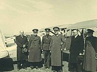 Fevzi Cakmak with aircraft