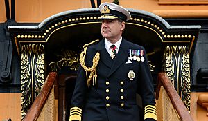 First Sea Lord on HMS Victory