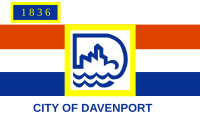 Flag of Davenport, Iowa