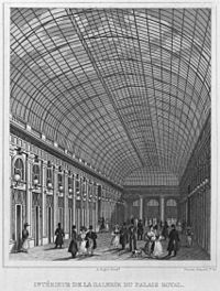 Galerie of the Palais Royal - interior, 1831