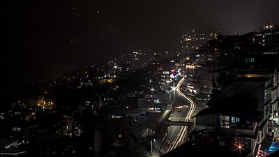 Gangtok NH 31A by the night.