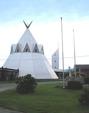 Mi'kmaq church on the Gesgapegiag reservation