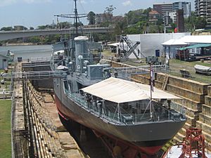 HMAS Diamantina Brisbane