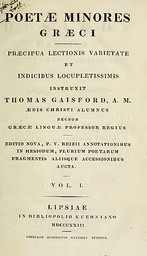 Hesiodus - Carmina, 1823 - 3066705 F