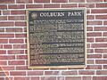 Historical plaque Colburn Park 51 North Park Street downtown Lebanon NH June 2016
