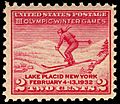 III Olympic Winter Games Lake Placid 2c 1932 issue U.S. stamp