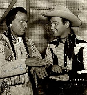 Iron Eyes Cody-Roy Rogers in North of the Great Divide