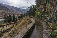 Irrigation canal in Pisac, Peru 2019-10-16-1