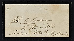 Jessie Benton Freemont letter to Christopher Carson, 1861 (NBY 16141)