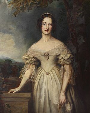Lady Blanche Georgiana Howard (1812–1840), Duchess of Devonshire by John Lucas.jpg