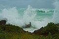 Large waves in Bermuda from Hurricane Igor