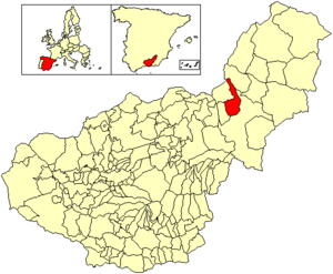Location of Zújar