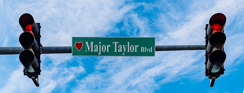 Image: Major Taylor Blvd in Worcester, Massachusetts