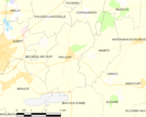 Map commune FR insee code 80366