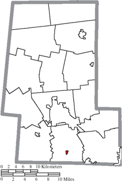 Location of Unionville Center in Union County
