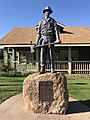 Mogollon Rim Country Firefighter Memorial - Rim Country Museum - Payson, Arizona. The plaque lists the dates, fires and the names of the firefighters who perished