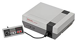 Nintendo Entertainment System with controller