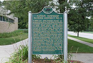 Nankin Township School District No. 3 historical marker Westland Michigan