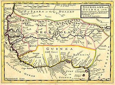 Negroland and Guinea with the European Settlements, 1736
