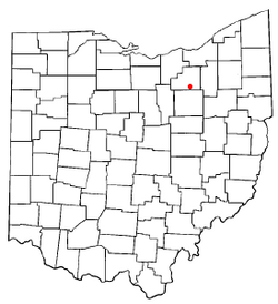 Location of Seville, Ohio