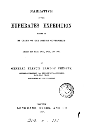 Official Narrative of the Euphrates Expedition