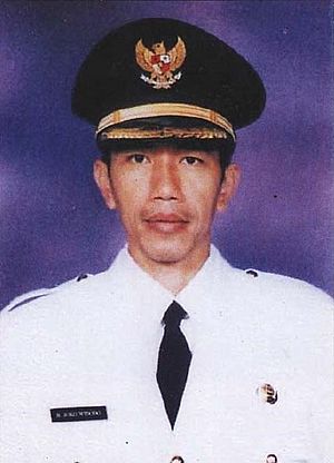 Official Portrait of Joko Widodo as the Mayor of Surakarta