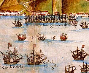 Planta da Restituição da BAHIA, por João Teixeira Albernaz, capitania de Portugal