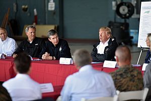 President meets leaders of storm-ravaged North Carolina at MCAS Cherry Point 180919-Z-DZ751-464 (44838212625)