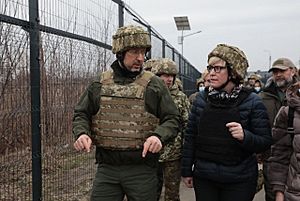 Prime Ministers of Ukraine and Lithuania visited the Luhansk Oblast, showed support to each other against Russian invasion (19)